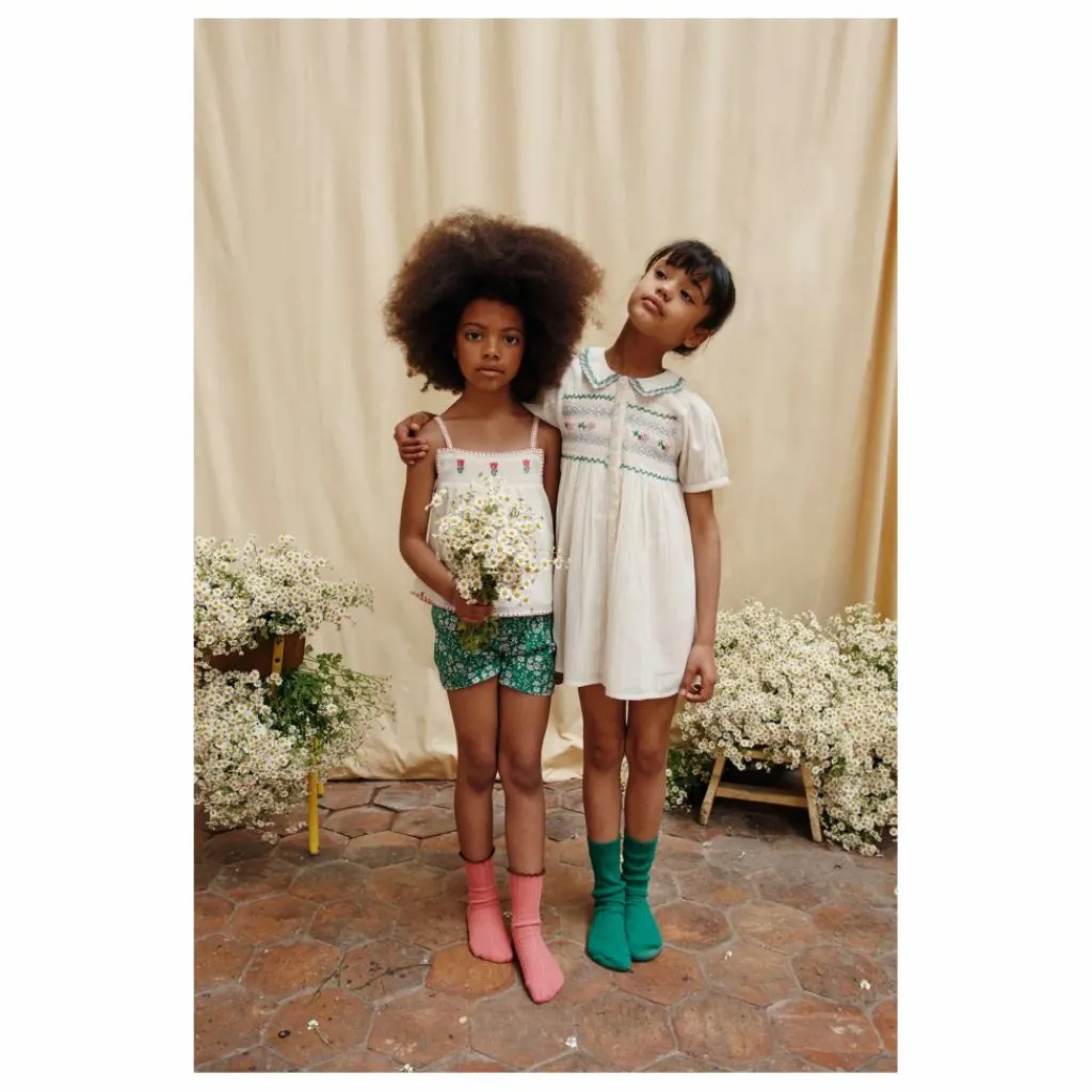 Discount Emile et Ida Top Tulipe Brodé | Ecru