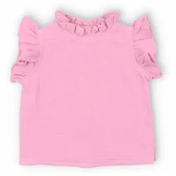 Discount the new society Top Volants Spyros Baby | Rose bonbon