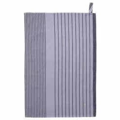 La cerise sur le gâteau Torchon rayé en coton bio Piero | Lavande Hot