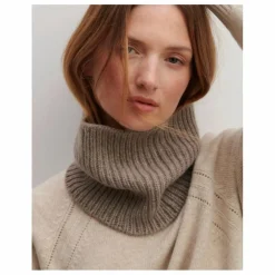 Bompard Tour de Cou Côtes 12 fils Cachemire | Beige Discount