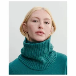 Bompard Tour de Cou Côtes 12 fils Cachemire | Vert Cèdre Hot