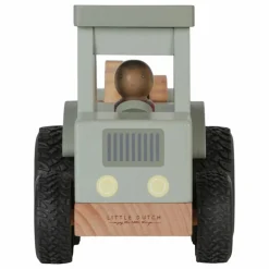 Little Dutch Tracteur avec remorque en bois FSC - Little Farm Multicolore Hot