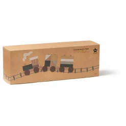 Kid's Concept Train avec cubes empilables en bois