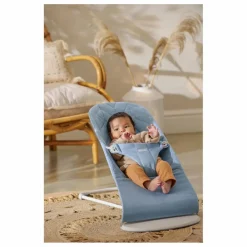 Discount BabyBjörn Transat Bliss en coton matelassé Pétale | Bleu