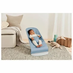 Discount BabyBjörn Transat Bliss en coton matelassé Pétale | Bleu