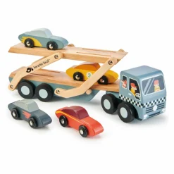 Tender Leaf Toys Transporteur de Voitures en bois