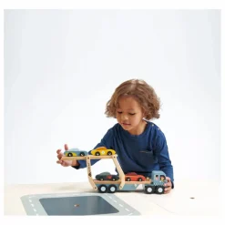 Tender Leaf Toys Transporteur de Voitures en bois
