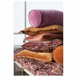 Madam Stoltz Traversin en velours | Lilas