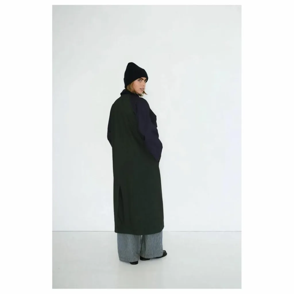 Femme The Tiny Big Sister Trench Color Block |