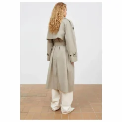 Outlet Skall Studio Trench Mahsa Coton Bio | Gris vert