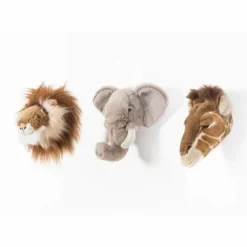 Enfant Wild & Soft Décoration Murale|Déco Murale Enfant|Trophées Safari - Set de 3
