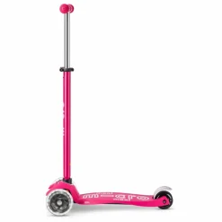 Micro Trottinette Maxi Deluxe LED | Rose fuschia Clearance