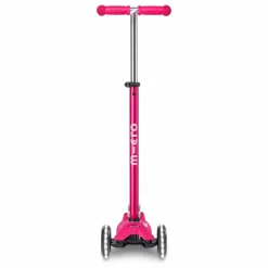 Micro Trottinette Maxi Deluxe LED | Rose fuschia Clearance