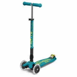 Micro Trottinette Maxi Deluxe Pliable LED | Vert