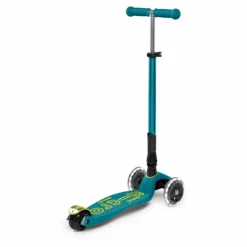 Micro Trottinette Maxi Deluxe Pliable LED | Vert