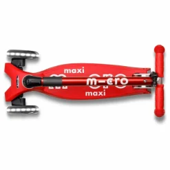 Hot Micro Trottinette Maxi Deluxe Pliable LED | Rouge