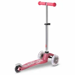 Micro Trottinette Mini Deluxe Glitter LED | Rose Clearance