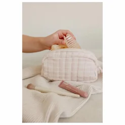 Hot Soft Spot Trousse de maquillage Rosewater en coton bio | Rose pâle