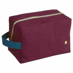 La cerise sur le gâteau Trousse de toilette Cube en coton bio Iona | Bordeaux Hot