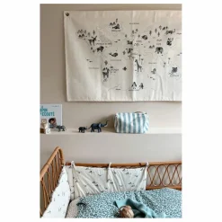 Homme/Femme Rose in April Trousse de toilette en éponge Vic rayée |