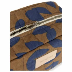 Nobodinoz Trousse de toilette imperméable Hyde Park Blue Leaves | Bleu