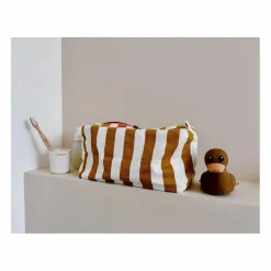 Rose in April Trousse de toilette Vic rayée | Caramel Sale