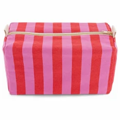 Rose in April Trousse de toilette Vic rayée | Rose pâle