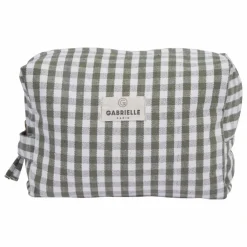 Gabrielle Paris Trousse de toilette Vichy | Khaki Hot