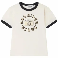 Bonpoint T-shirt Akiva Coton Bio | Ivoire