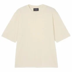 Bompard T-shirt Ample Minimaliste Coton et Cachemire | Naturel Outlet