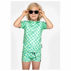 Enfant Beach & Bandits T-shirt Anti-UV Checkered Surf Fibres Recyclées |