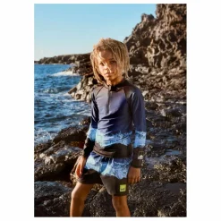 Discount Molo T-shirt Anti-UV Noble Vagues Fibres Recyclées | Bleu marine