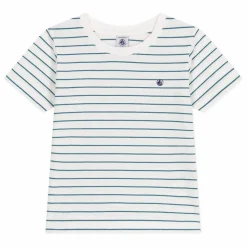 Petit Bateau T-Shirt Biru Coton Bio | Blanc Clearance