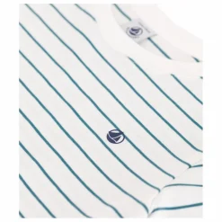 Petit Bateau T-Shirt Biru Coton Bio | Blanc Clearance