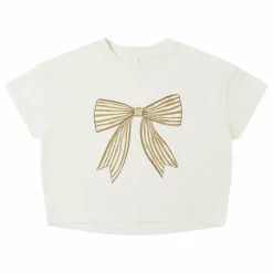 Rylee + Cru T-shirt Boxy Bow | Ecru