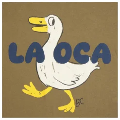 Clearance Bobo Choses T-shirt Canard La OCA Coton Bio | Vert kaki