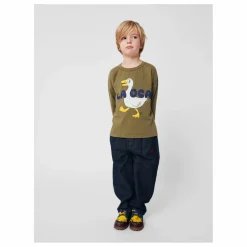 Clearance Bobo Choses T-shirt Canard La OCA Coton Bio | Vert kaki