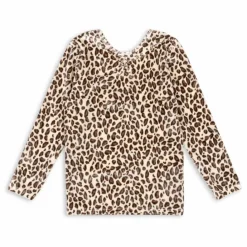 Online Konges Sløjd T-shirt Carlito Léopard Velours Fibres Recyclées | Beige