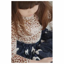 Online Konges Sløjd T-shirt Carlito Léopard Velours Fibres Recyclées | Beige