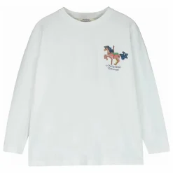 Online Maison Mangostan T-shirt Carnival Logo Coton Bio | Blanc