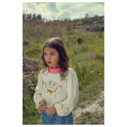 Mini Rodini T-shirt Chat Coton Bio | Ecru Online