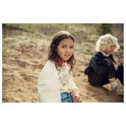 Mini Rodini T-shirt Chat Coton Bio | Ecru Online