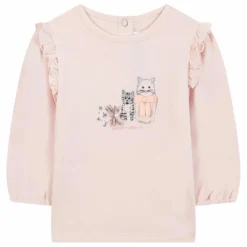 Tartine et Chocolat T-shirt Chats | Rose pâle Discount
