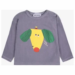 New Bobo Choses T-Shirt Chien Coton Bio | Gris