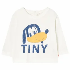 Outlet Tinycottons T-shirt Chien Coton Bio Bébé | Ecru