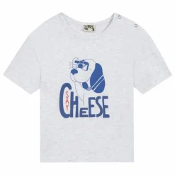 New Bonton T-shirt Chiné Livo Say Cheese | Gris