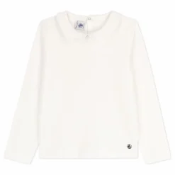 Petit Bateau T-shirt Col Claudine Coving | Blanc Discount