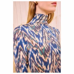 Ulla Johnson T-shirt Col Roulé Aurelia | Bleu Online