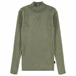 Online Molo T-shirt Col Roulé Ginevra Coton Bio | Vert kaki