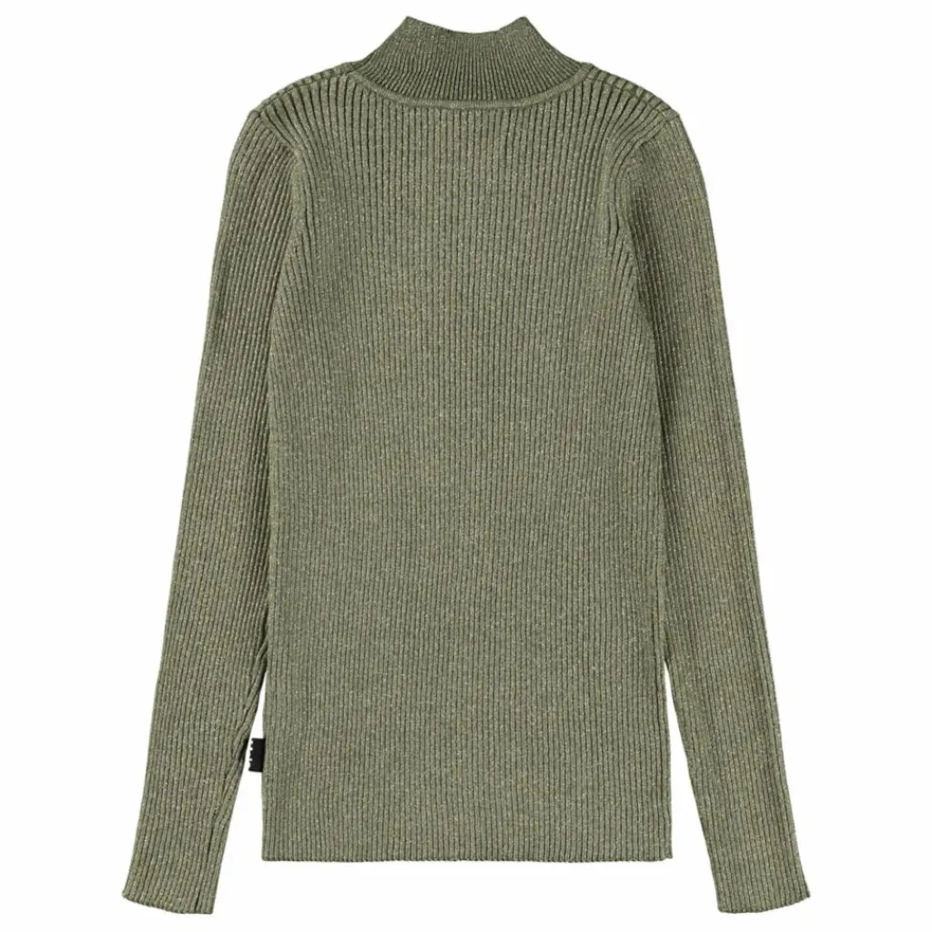 Online Molo T-shirt Col Roulé Ginevra Coton Bio | Vert kaki